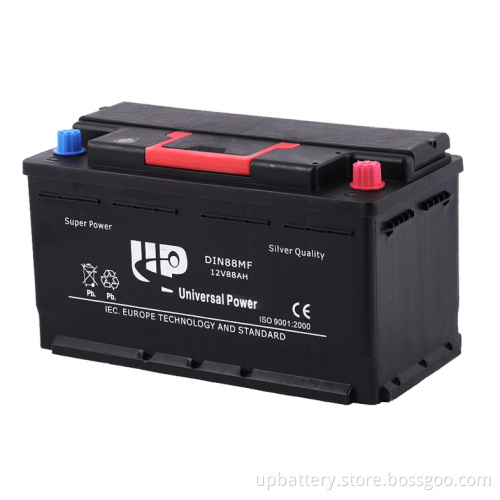 DIN88 Sealed Maintenance Free Automotive Starter Batteries